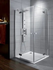Radaway Almatea KDD aszimmetrikus zuhanykabin 75x90 balos grafit