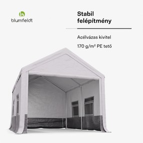 Blumfeldt Party Haven, sátor, 400 x 296 x 280 cm, időjárásálló, acélvázas, egyszerű összeszerelés, oldalfalakkal