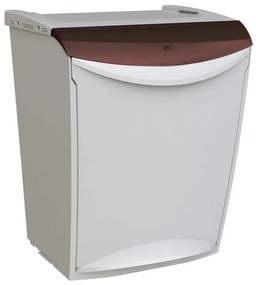 Denox Ekosystem Szelektív hulladékgyűjtő szemetes25 l, barna - biohulladék