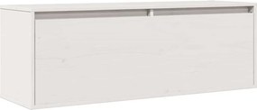 vidaXL fehér tömör fenyőfa faliszekrény 100 x 30 x 35 cm