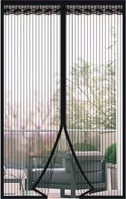 Szúnyogháló ajtóra 80x200 cm fekete rovarvédelem háló