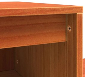 Éjjeliszekrény 2 pcs Viaszbarna 60 x 34 x 51 cm Tömör fenyőfa
