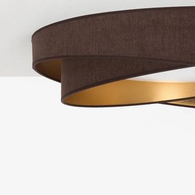 BRILAGI - LED mennyezeti lámpatest VELVET TWIST LED/24W/230V 4000K Ø 55 cm barna/arany