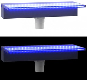 akril vízeséskifolyó RGB LED-ekkel 45 cm