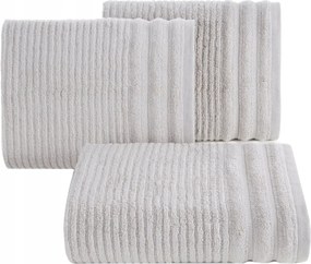 Sammy pamut törölköző 50x90 Eurofirany ezüst dombornyomott csíkos