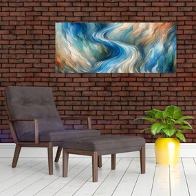 Kép - Absztrakt áramlat (120x50 cm)