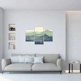 Kép - Forest Mountain (90x60 cm)