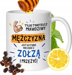 Timóteus Kolléga Bögre Férj Barátja Nyomtatott Ajándék Fehér 330ml