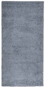 PAMPLONA kék magas szálú bolyhos modern szőnyeg 100 x 200 cm