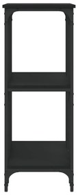 fekete szerelt fa tálalóasztal 102 x 35 x 90 cm