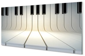 Üvegképek zongora billentyűk 125x50 cm
