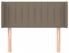 tópszínű szövet fejtámla 103x16x78/88 cm