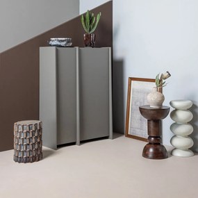 Mangófa kerek tárolóasztal ø 46 cm Emel – WOOOD