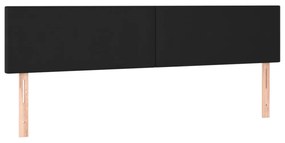 fehér műbőr rugós ágy matraccal és LED-del 180x200 cm