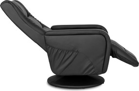 Forgó masszázsfotel fekete ökobőr, SPIKE