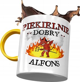 Sárga Bögre Alfonznak Pokolian Jó Alfonz Nyomtatott Fotóval