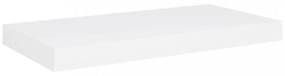 fehér MDF lebegő fali polc 50 x 23 x 3,8 cm
