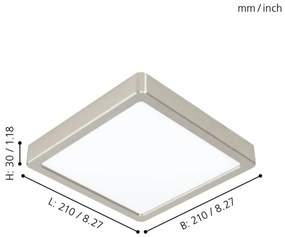 Eglo 99241 - LED mennyezeti lámpa FUEVA 5 LED/16,5W/230V