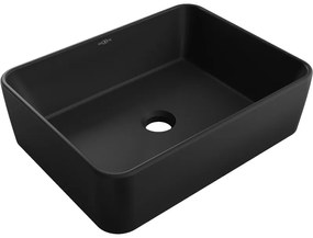 Mexen Catia felületre szerelhető mosdókagyló 48 x 37 cm, fekete matt - 21314885