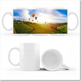 Nyomott mintás bögre Tájkép Thaiföld Léggömbök