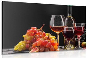 Kép bor és szőlő
