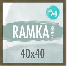 Képkeret 40x40 Képkeret Fénykép szögletes sötét Olívazöld