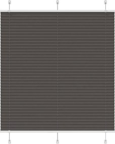 vidaXL pliszírozott redőny fekete 120x100 cm szövetszélesség 119,4 cm