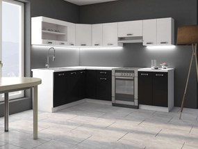 Alsó konyhaszekrény Oran 60 DG BB (fehér + fekete). 1033035