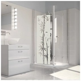 Bamboo vízálló zuhanyajtó matrica, 195 x 55 cm - Ambiance