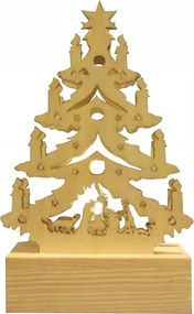 Karácsonyfa LED-es fa gyertyatartó