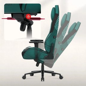 Ultra Gravity, Game szék, ergonomikus, velúr, zöld