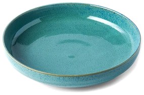 Türkiz mély kerámia tányér ø 20 cm Peacock – MIJ