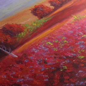 Egy vörös táj képe (150x105 cm)