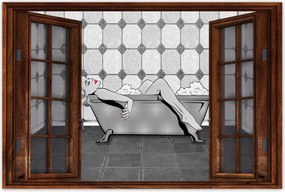 Poszterek 120x80 Marylin Monroe a kádban