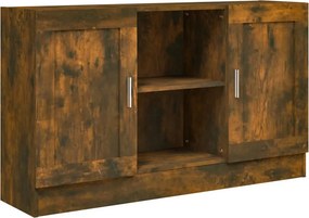 vidaXL füstös tölgy színű szerelt fa tálalószekrény 120 x 30,5 x 70 cm