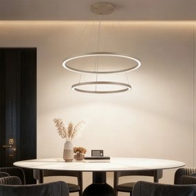 Brilagi - LED dimmelhető függeszték PORTOFINO LED/98W/230V átm. 80 cm bézs + távirányító