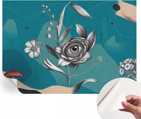 Dekoratív öntapadós fotótapéta Hálószobába Virágos szem 312x219 cm