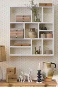 IB Laursen Kerek bambusz doboz fedéllel és mintával