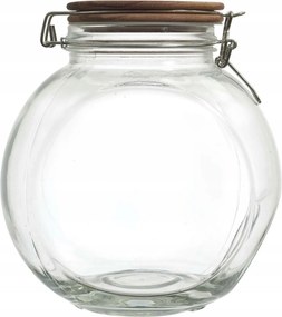 Tároló tégely akác fedéllel