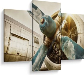Kép - Egy régi repülőgép légcsavarja (90x60 cm)