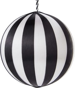 HANG ON karácsonyfadísz Ø8cm, fekete/fehér