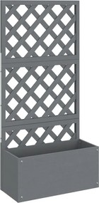 vidaXL szürke WPC rácsos ültetőláda 65 x 33 x 135 cm