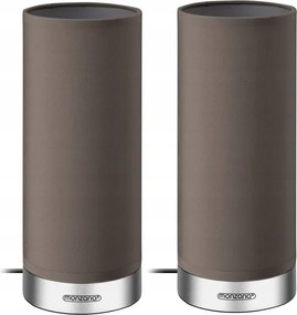 2 x Asztali Lámpa Érintőképernyős Barna