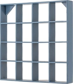 Kék többszintes újrahasznosított fa fali polc 70 cm Bekka – Bloomingville