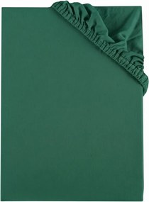 EMI sötétzöld 100% pamutjersey gumis lepedő, Gyerek lepedő 60x120