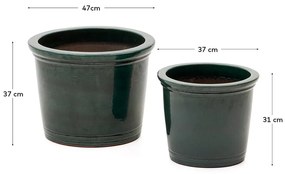 Terrakotta virágcserép készlet 2 db-os ø 47 cm Presili – Kave Home