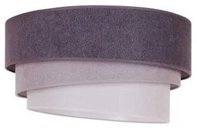 Duolla - Csillár zsinóron TRIO 1xE27/15W/230V átm. 45 cm antracit/szürke/fehér