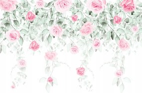 Fotótapéta Virágok Rózsák 3D Levelek Hálószoba 312x219