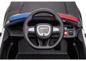 Elektromos Dodge Challenger rendőrautó 50W/4500 mAh fekete-fehér