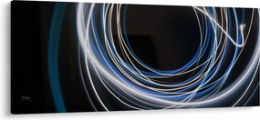 Kék vonalak képe (120x50 cm)